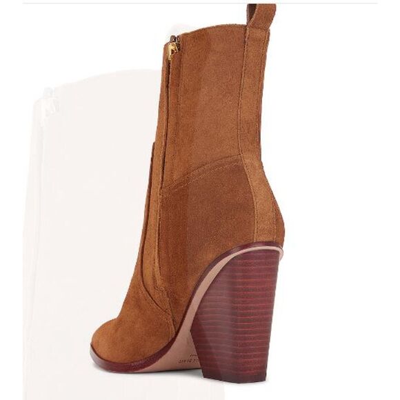 Veronica Beard Women's Logan Suede Booties Boots Hazelwood NIB 498 9.5 - Picture 6 of 16
